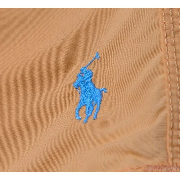 Polo Ralph Lauren Size XL Cargo Swim Trunks Board Shorts Orange Pony Preppy - Picture 3 of 12